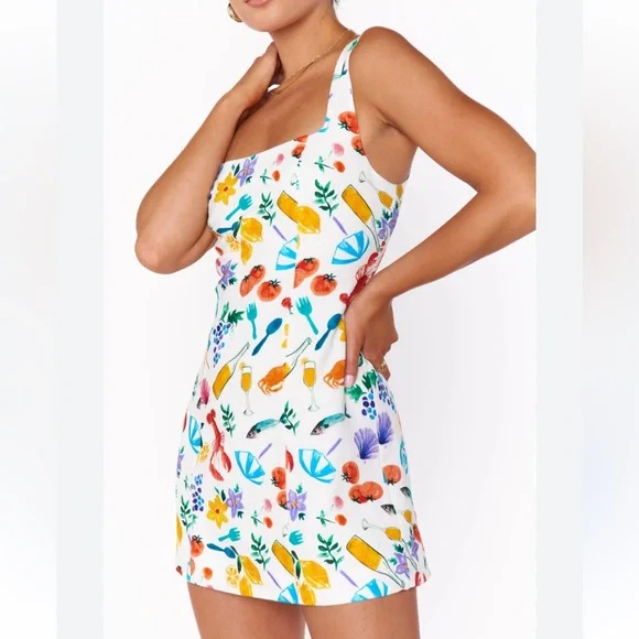 Show Me Your MuMu | Dresses | Show Me Your Mumu Steph Mini Dress Italian  Picnic Linen Sizemedium | Poshmark